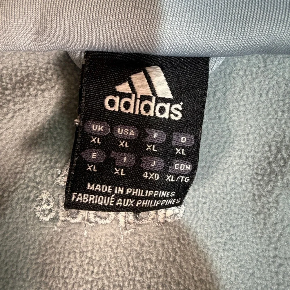 Adidas Pullover Mens XL Predator Pulse 2004 Blue Dragon Quarter Zip Rare EUC